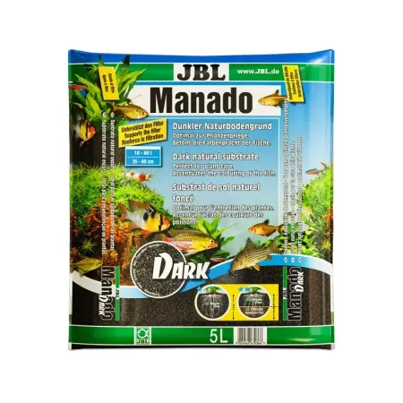 JBL Manado Dark 5 liter - általános akváriumtalaj (fekete)