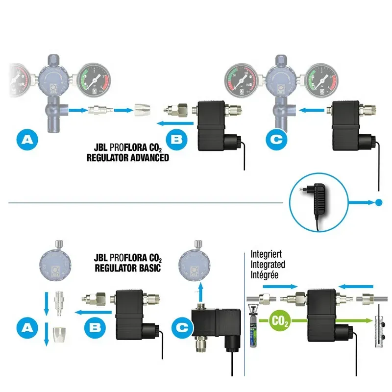 JBL ProFlora CO2 Valve - CO2 mágnesszelep 12V