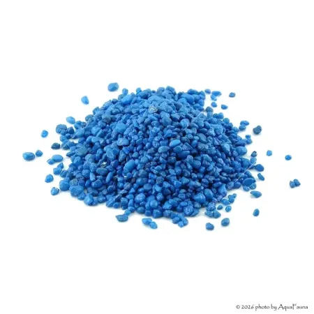 AquaEl Decoris Blue - Akvárium dekorkavics (kék) 2-3 mm (1 kg)