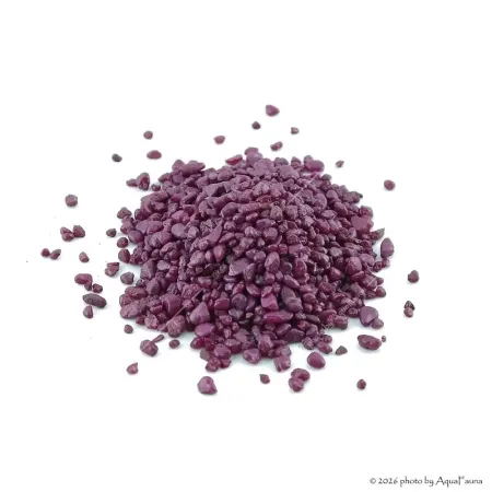 AquaEl Decoris Fuchsia - Akvárium dekorkavics (fukszia lila) 2-3 mm (1 kg)