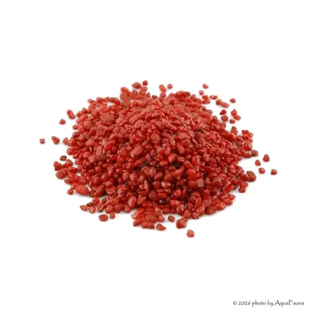 AquaEl Decoris Red - Akvárium dekorkavics (piros) 2-3 mm (1 kg)