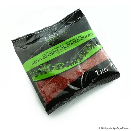 AquaEl Decoris Red - Akvárium dekorkavics (piros) 2-3 mm (1 kg)