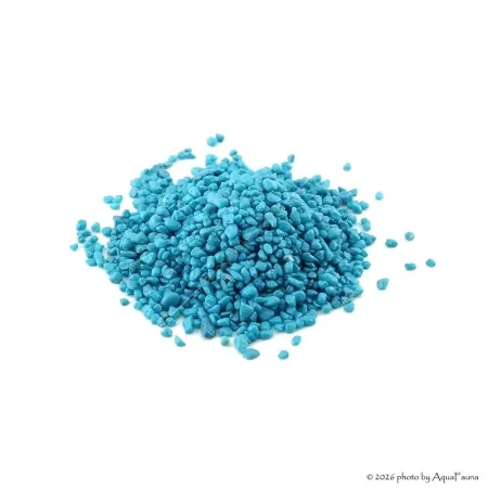 AquaEl Decoris Turquise - Akvárium dekorkavics (türkiz) 2-3 mm (1 kg)
