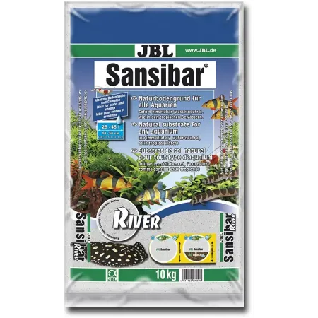 JBL Sansibar RIVER 10 kg - természetes akvárium talaj - durva szemű