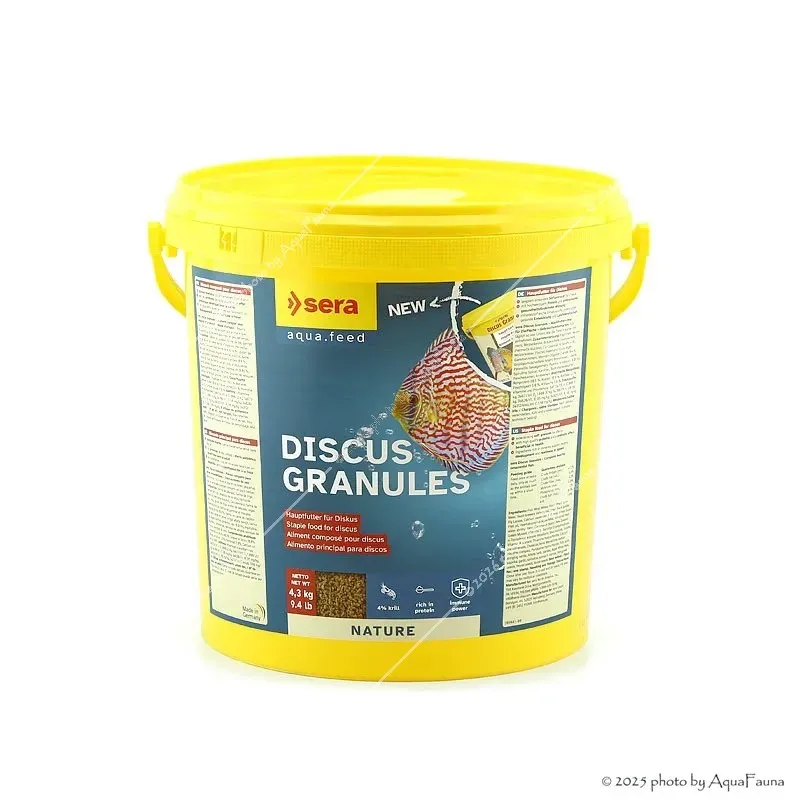 Sera Discus Granules 10 liter (4,3 kg, vödrös kiszerelés)