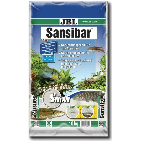 JBL Sansibar SNOW 10 kg - akvárium talaj - hófehér