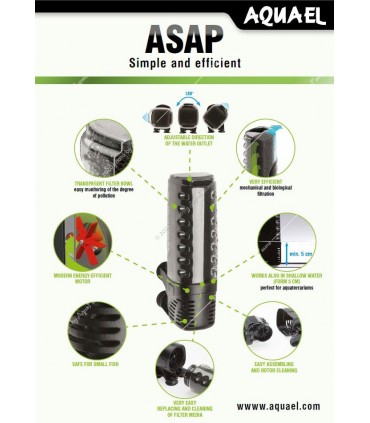 AquaEl ASAP Filter 500 belső szűrő