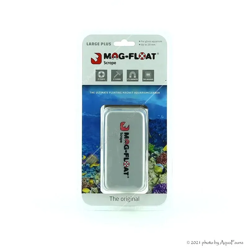 Mag-Float Large Plus Scrape - Mágneses algakaparó pengés előtéttel - 20 mm-ig