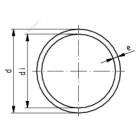 PVC cső, 40 mm, 1 m