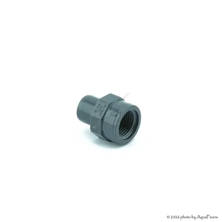 PVC karmantyú 20/16 mm-es csőhöz, 1/2" belső menettel