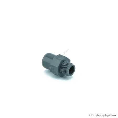 PVC karmantyú 20/16 mm-es csőhöz, 3/8" külső menettel