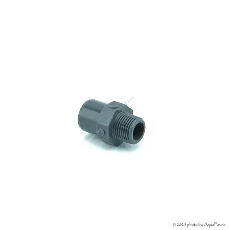 PVC karmantyú 25/20 mm-es csőhöz, 1/2" külső menettel