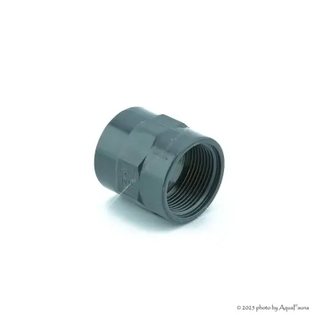 PVC karmantyú 50/40 mm-es csőhöz, 1 1/4" belső menettel