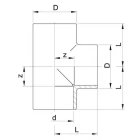 PVC T-idom 8 mm-es csőhöz