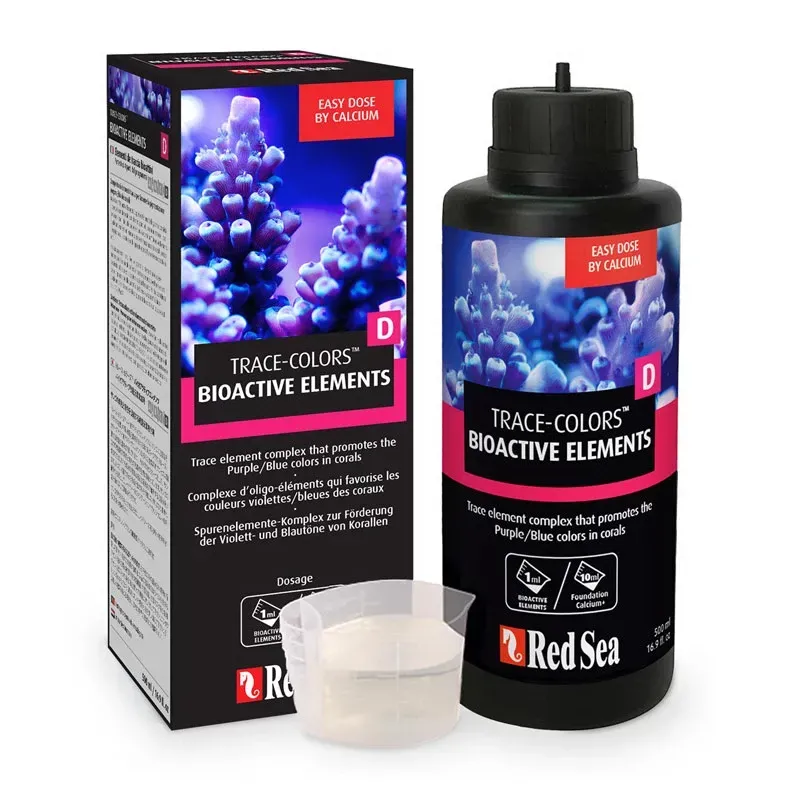 Red Sea Reef Trace Colors D Bioactive Elements - Bioaktív elem kiegészítő - 500 ml