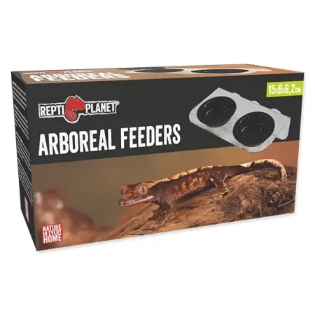 Repti Planet Arboreal Feeders - Etetőtál (dupla) tapadókoronggal terráriumi állatoknak (15x8x6,2 cm)
