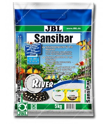 JBL Sansibar RIVER 5 kg - természetes akvárium talaj - durva szemű