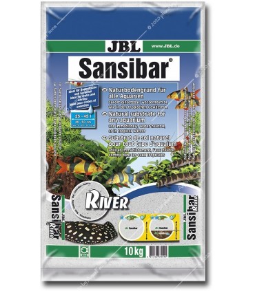 JBL Sansibar RIVER 10 kg - természetes akvárium talaj - durva szemű