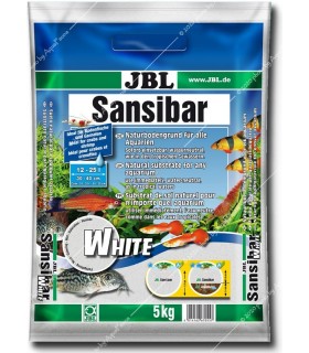 JBL Sansibar WHITE 5 kg - természetes akvárium talaj - fehér