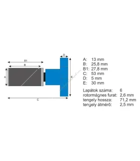 Eheim 1046 rotor tengellyel és gumikupakokkal (7644950)