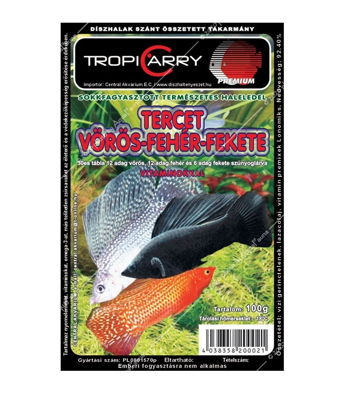 Fagyasztott Tercet - 100 g (Vörös-, Fehér, Fekete szúnyoglárva)