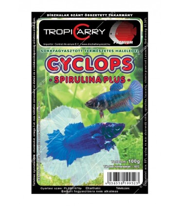Fagyasztott Cyclops spirulina plusz - 100 g