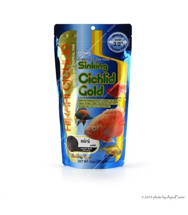 Hikari Cichlid Gold Sinking Mini - 342 g - süllyedő színfokozó granulátum eleség kistestű sügéreknek