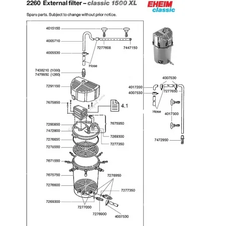 Eheim Classic 1500XL (2260) külső szűrő (2260010)
