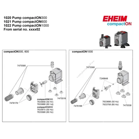 Eheim compactON 1000 vízpumpa (1022220)