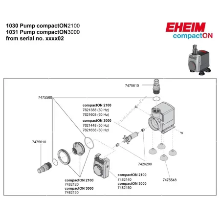 Eheim compactON 2100 vízpumpa (1030220)