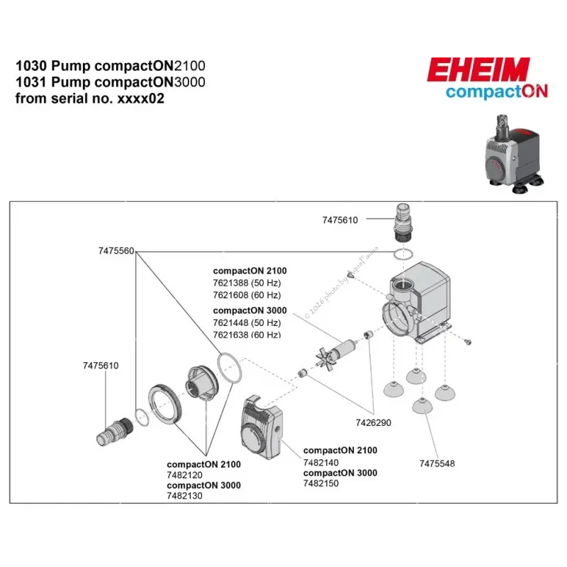 Eheim compactON 3000 vízpumpa (1031220)