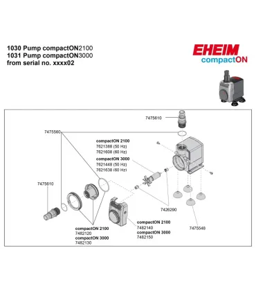 Eheim compactON 3000 vízpumpa (1031220)