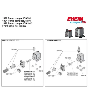Eheim compactON 600 vízpumpa (1021220)