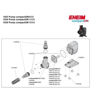 Eheim compactON 16000 vízpumpa (1035220)