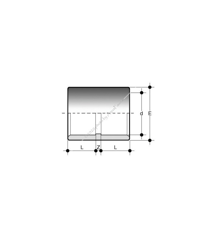 PVC toldókarmantyú 20 mm-es csőhöz