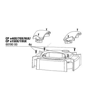 JBL CristalProfi csavar készlet a pumpafej takaróhoz (4 db)