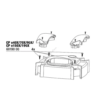 JBL CristalProfi csavar készlet a pumpafej takaróhoz (4 db)