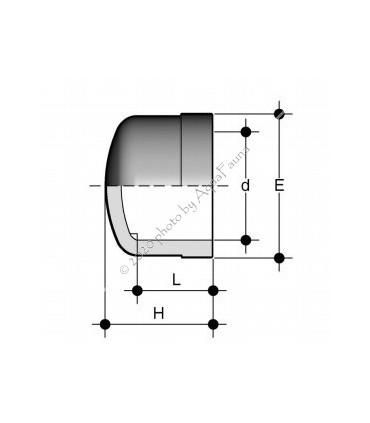 PVC véglezáró 50 mm-es csőhöz