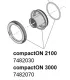 Eheim rotorfedél tömítőgyűrűvel compactON 2100 vízpumpához (7482030)