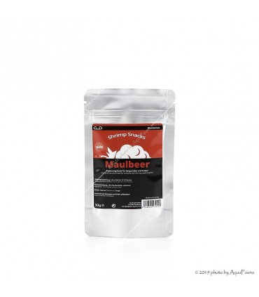 GlasGarten Shrimp Snacks Maulbeer - 30 g - Eperfalevél snack