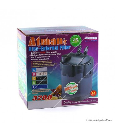 Atman CF-3200 külső szűrő - szűrőtöltet nélkül