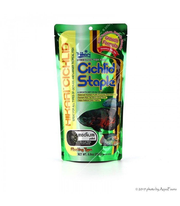 Hikari Cichlid Staple Medium - 250 g (750 ml) - lebegő granulátum haleledel sügéreknek