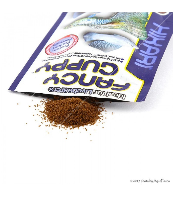 Hikari Fancy Guppy - 22 g - lassan süllyedő granulátum haleledel guppyknak