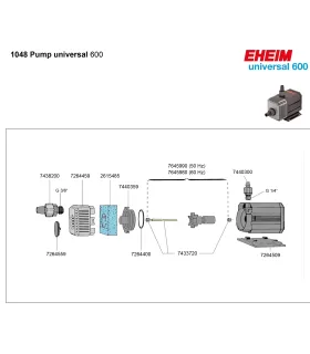 Eheim Universal 600 (1048) centrifugális pumpa (1048229)