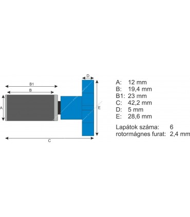 Atman rotor AT-102 vízpumpához