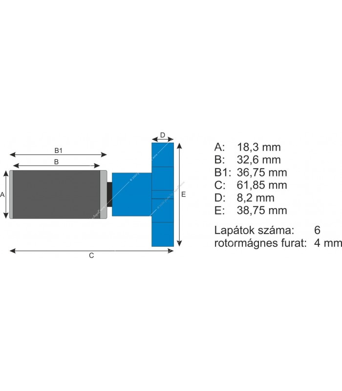 Atman rotor kerámiatengellyel AT-3337/3338 külső szűrőkhöz