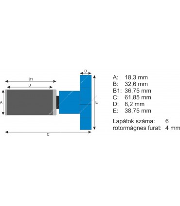 Atman rotor kerámiatengellyel AT-3337/3338 külső szűrőkhöz
