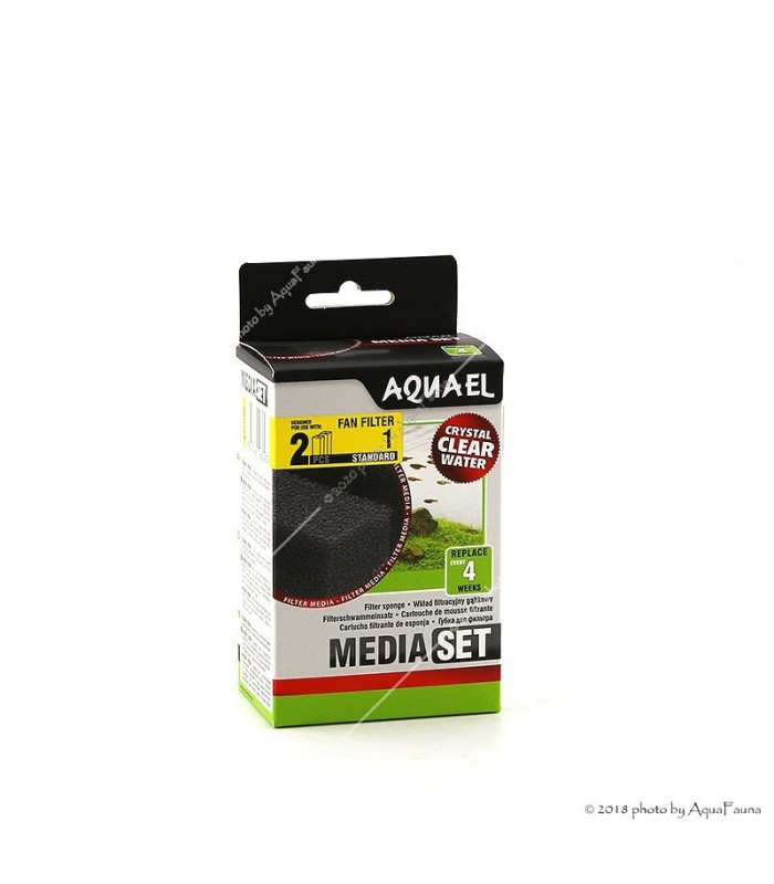 AquaEl MediaSet Standard Fan-1 Plus belső szűrőhöz - 2 db szűrőszivacs
