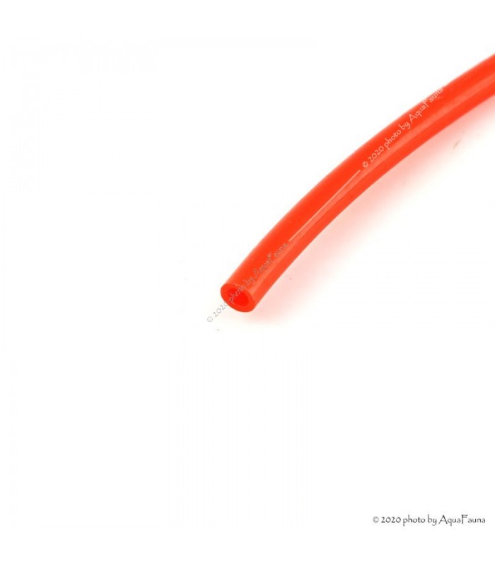 Ozmó cső 1/4" - piros (PE) / méter