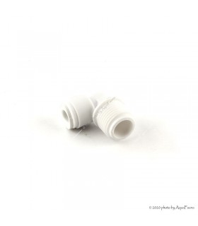 Ozmó csatlakozó - könyök - 3/8" külső menetes - 1/4" Quick gyorscsatlakozós